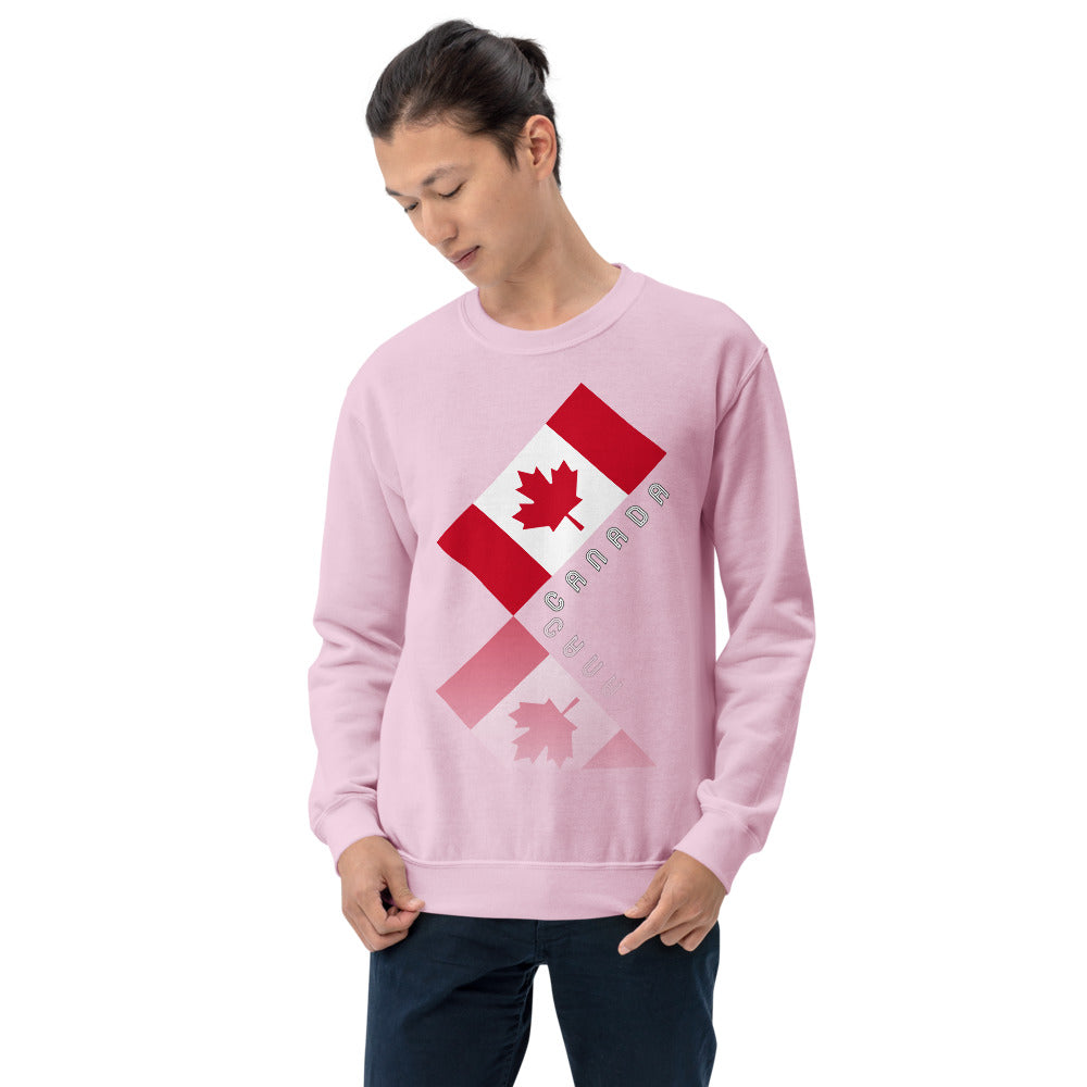 Elegant Maple Leaf Canada Unisex Crew Neck Sweatshirt TeeSpect