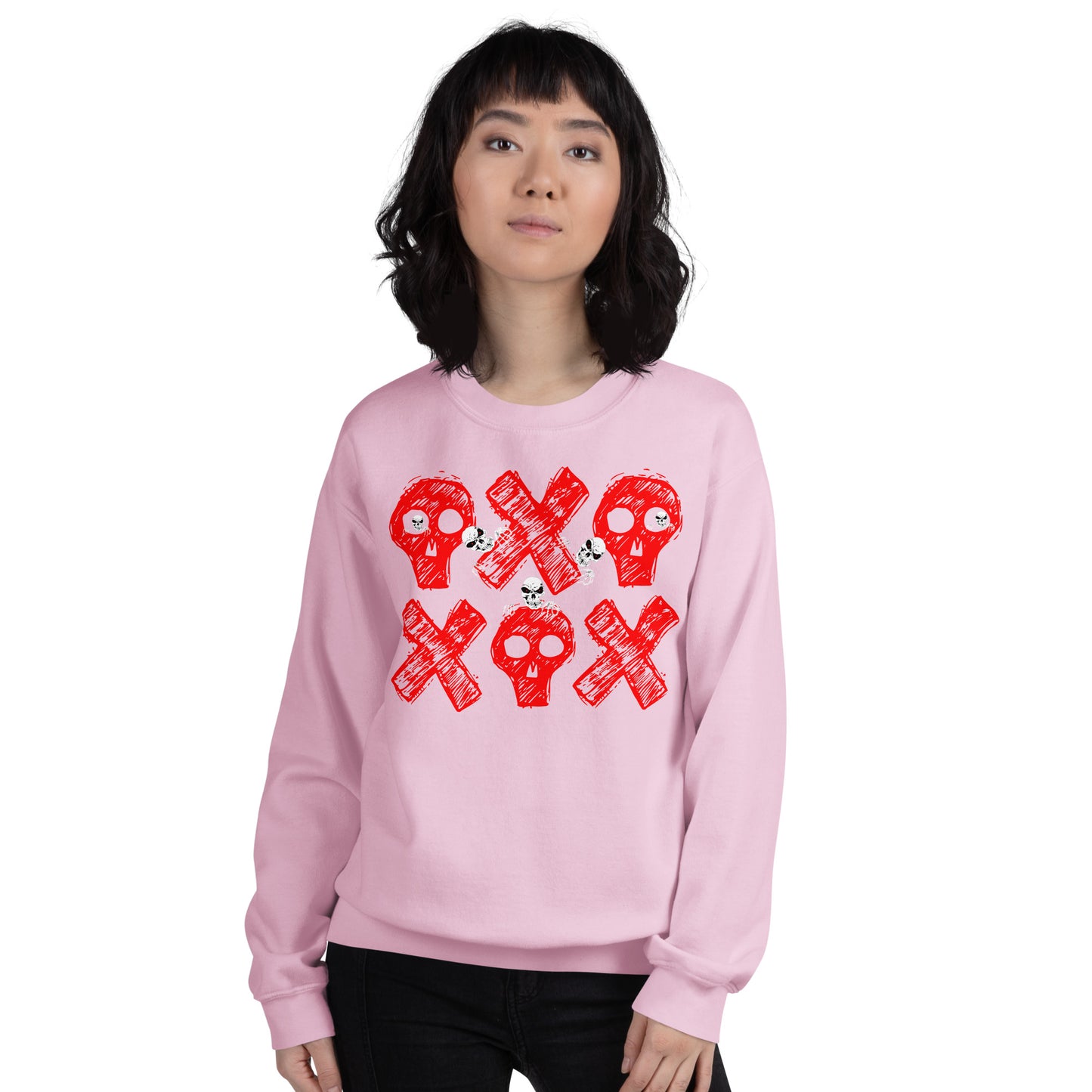 Spooky Show Peek-A-Boo Halloween Ghouls Unisex Crew Neck Sweatshirt TeeSpect