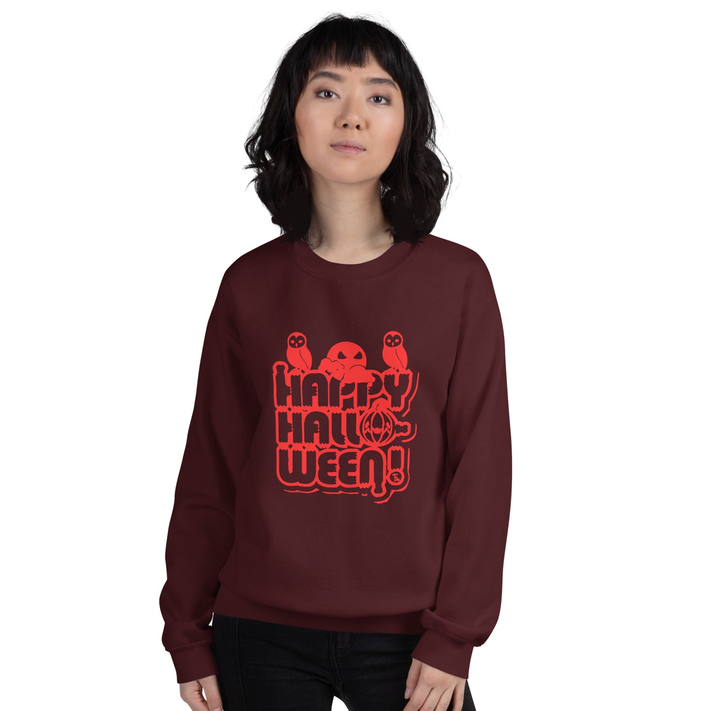 Happy Halloween! Unisex Crew Neck Sweatshirt TeeSpect