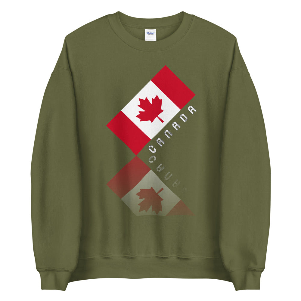Elegant Maple Leaf Canada Unisex Crew Neck Sweatshirt TeeSpect