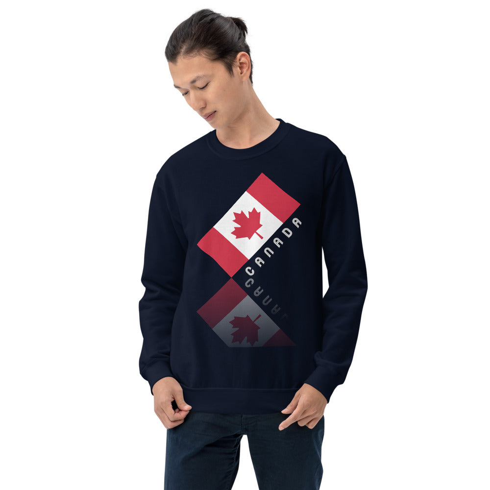 Elegant Maple Leaf Canada Unisex Crew Neck Sweatshirt TeeSpect