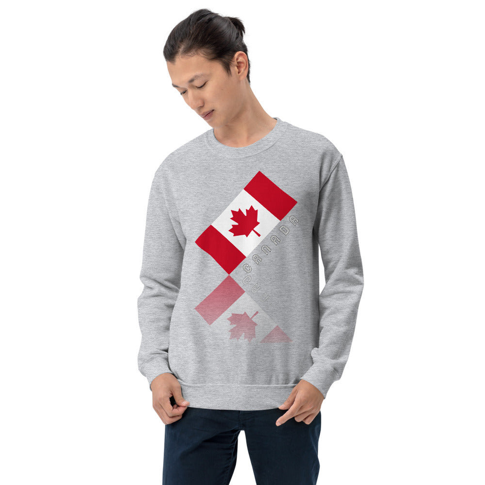 Elegant Maple Leaf Canada Unisex Crew Neck Sweatshirt TeeSpect