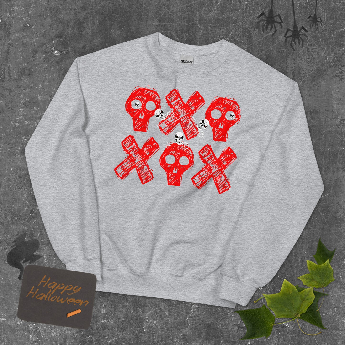 Spooky Show Peek-A-Boo Halloween Ghouls Unisex Crew Neck Sweatshirt TeeSpect
