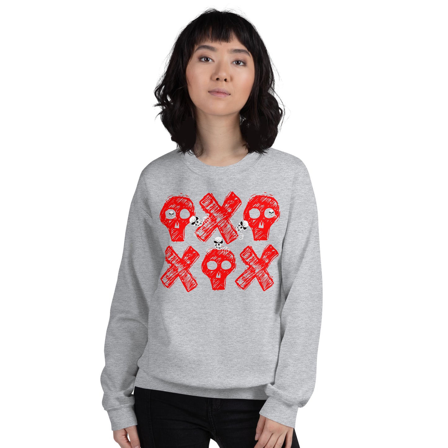 Spooky Show Peek-A-Boo Halloween Ghouls Unisex Crew Neck Sweatshirt TeeSpect