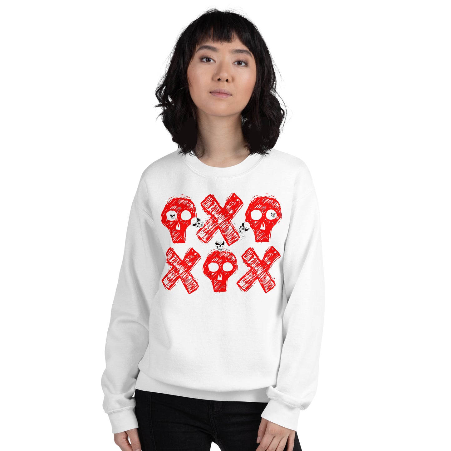 Spooky Show Peek-A-Boo Halloween Ghouls Unisex Crew Neck Sweatshirt TeeSpect