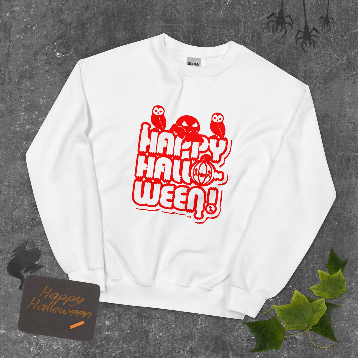 Happy Halloween! Unisex Crew Neck Sweatshirt TeeSpect