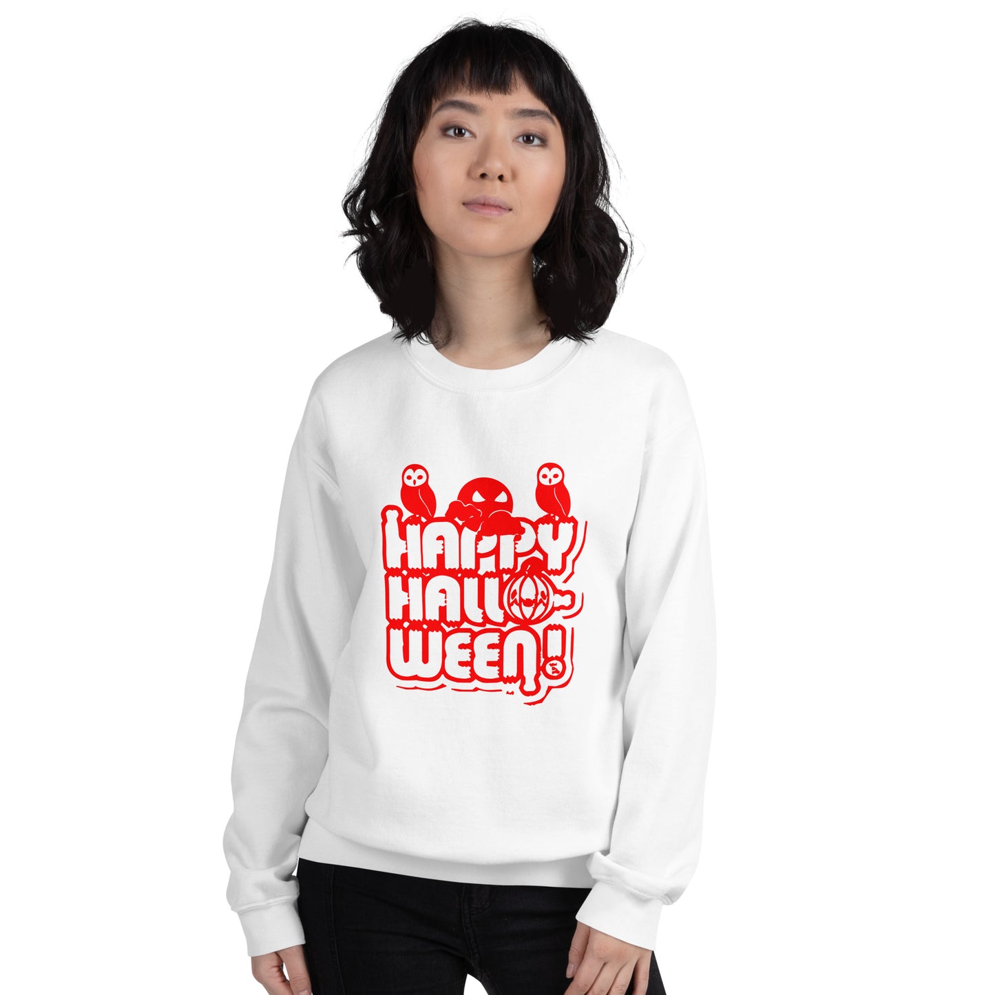 Happy Halloween! Unisex Crew Neck Sweatshirt TeeSpect