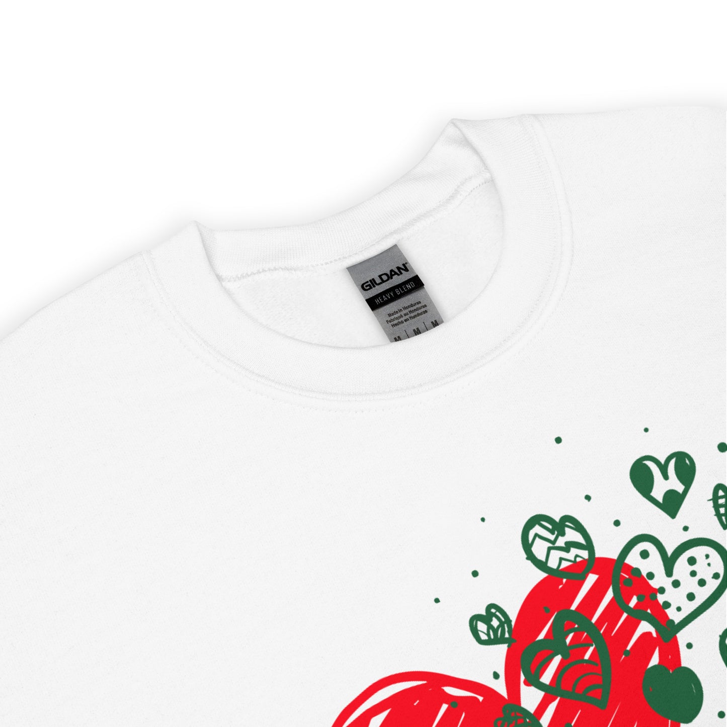 Sweetheart Hearts Unisex Crew Neck Sweatshirt TeeSpect