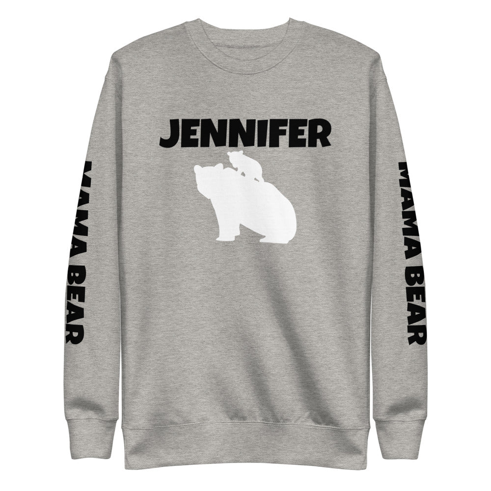 Custom Name Bold Mama Bear Personalized Unisex Fleece Pullover | Cotton Heritage M2480 TeeSpect