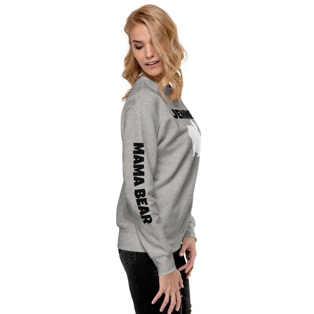 Custom Name Bold Mama Bear Personalized Unisex Fleece Pullover | Cotton Heritage M2480 TeeSpect