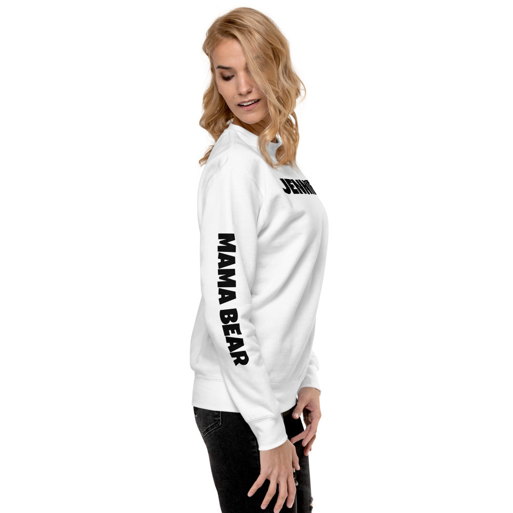 Custom Name Bold Mama Bear Personalized Unisex Fleece Pullover | Cotton Heritage M2480 TeeSpect
