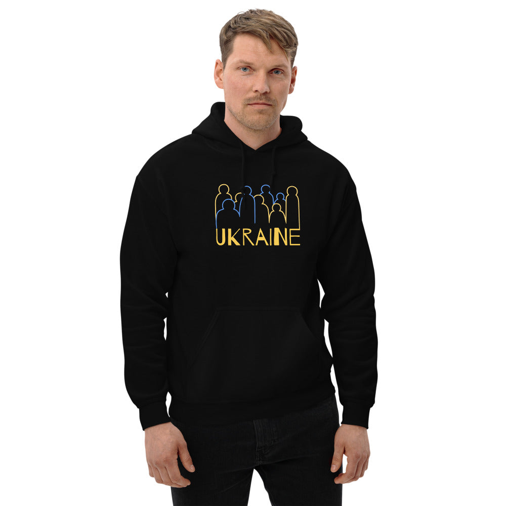 Ukraine Crowd Unisex Heavy Blend Hoodie TeeSpect