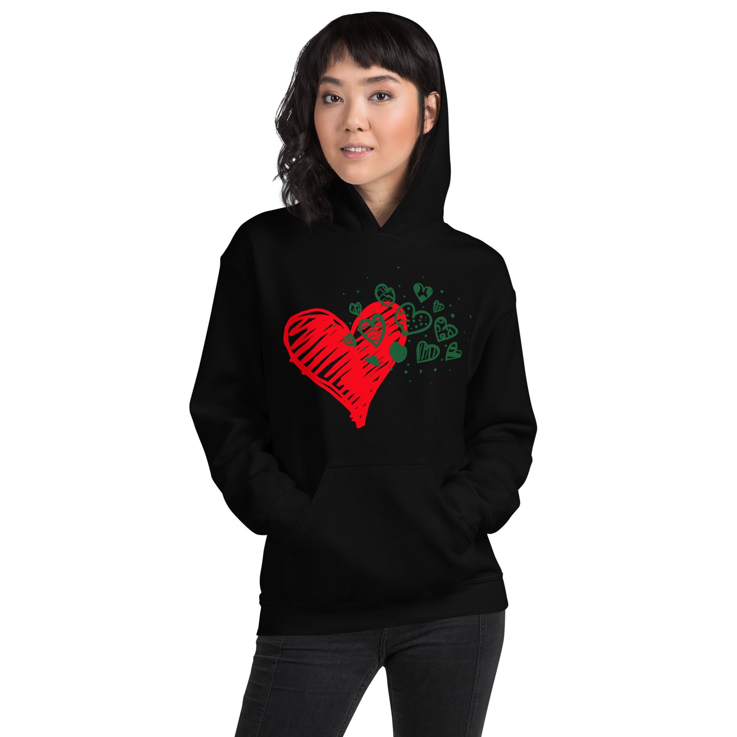Sweetheart Hearts Unisex Heavy Blend Hooded Sweatshirt TeeSpect