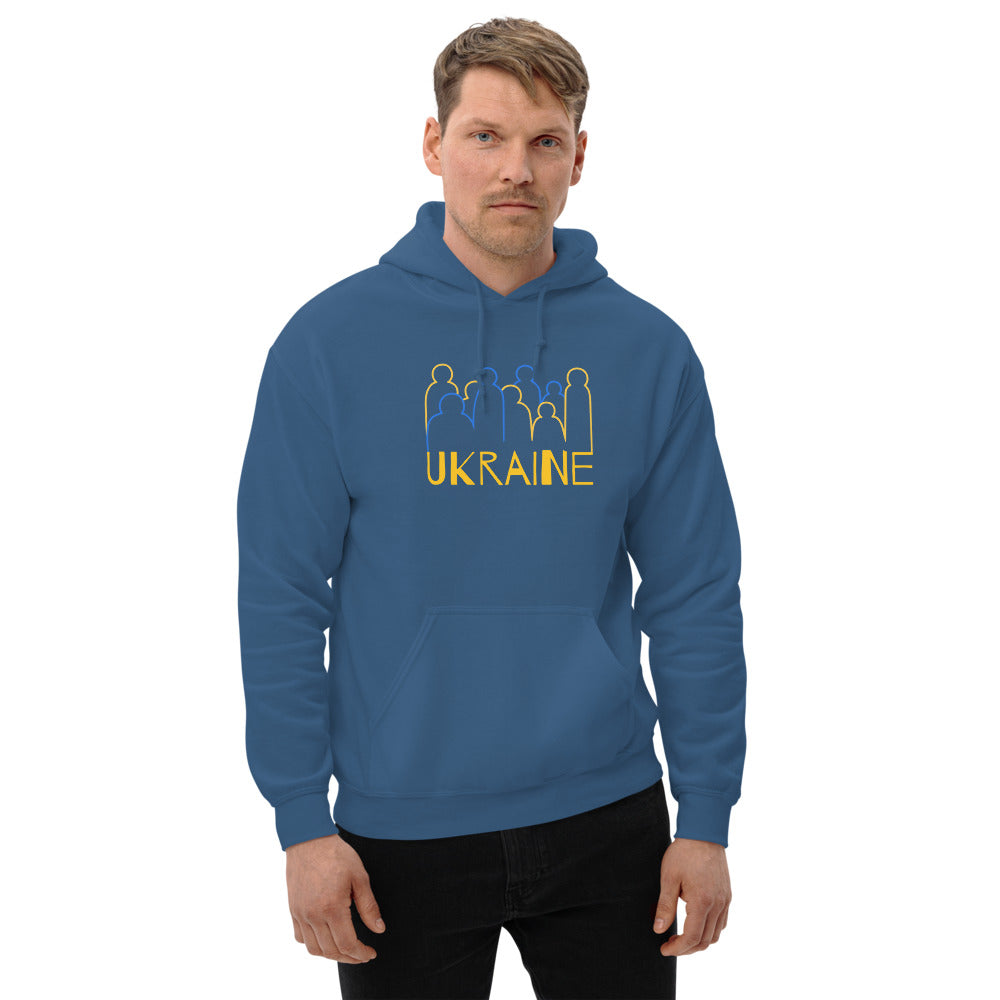 Ukraine Crowd Unisex Heavy Blend Hoodie TeeSpect