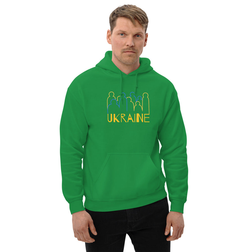 Ukraine Crowd Unisex Heavy Blend Hoodie TeeSpect