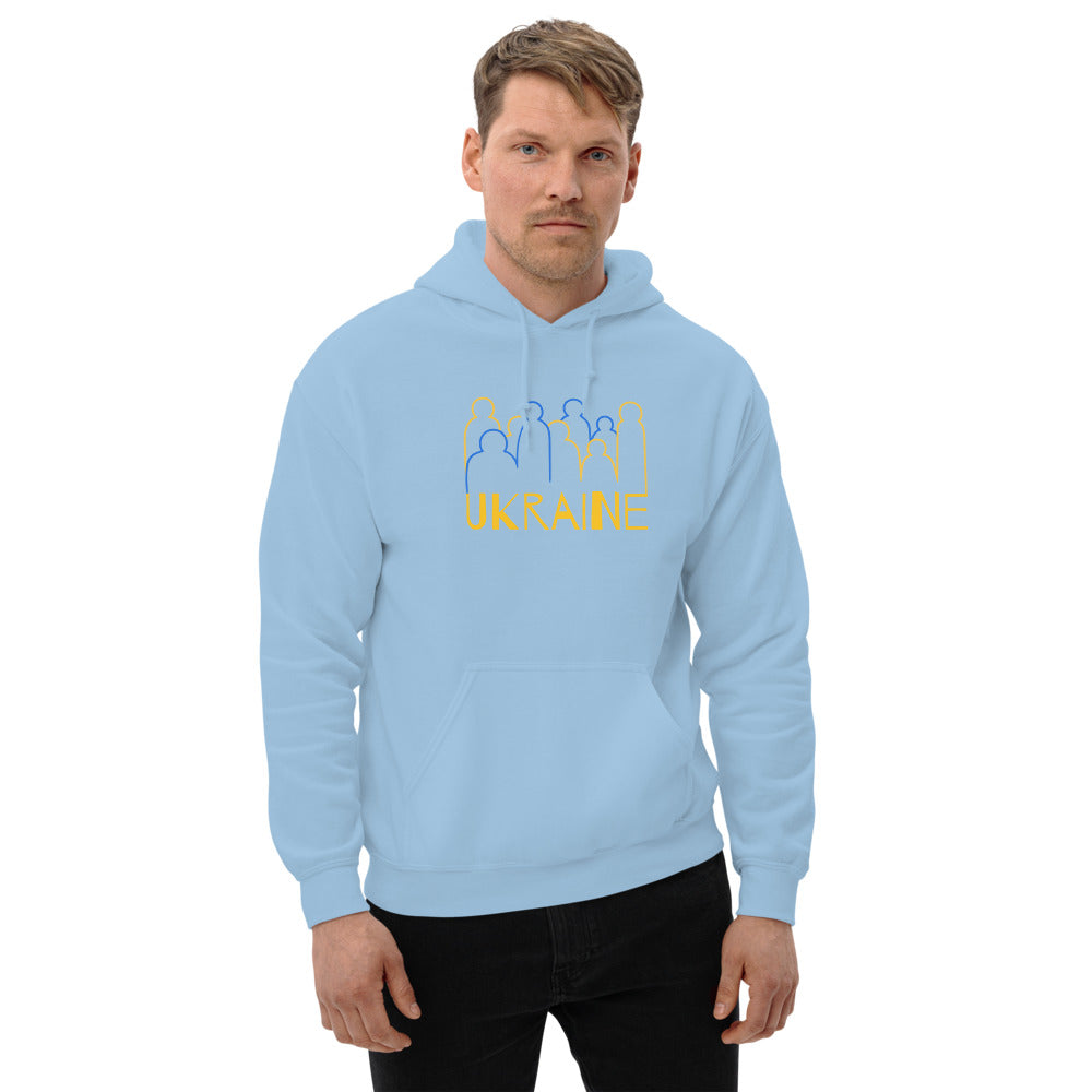 Ukraine Crowd Unisex Heavy Blend Hoodie TeeSpect