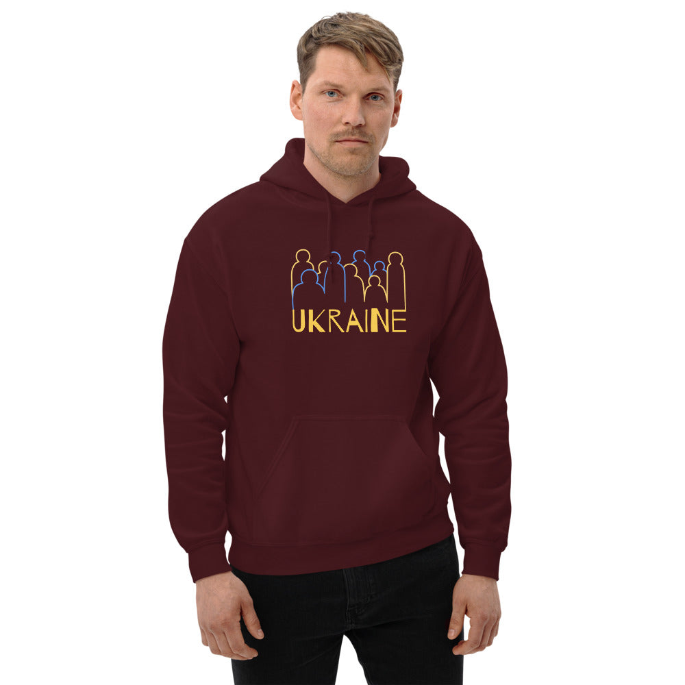 Ukraine Crowd Unisex Heavy Blend Hoodie TeeSpect