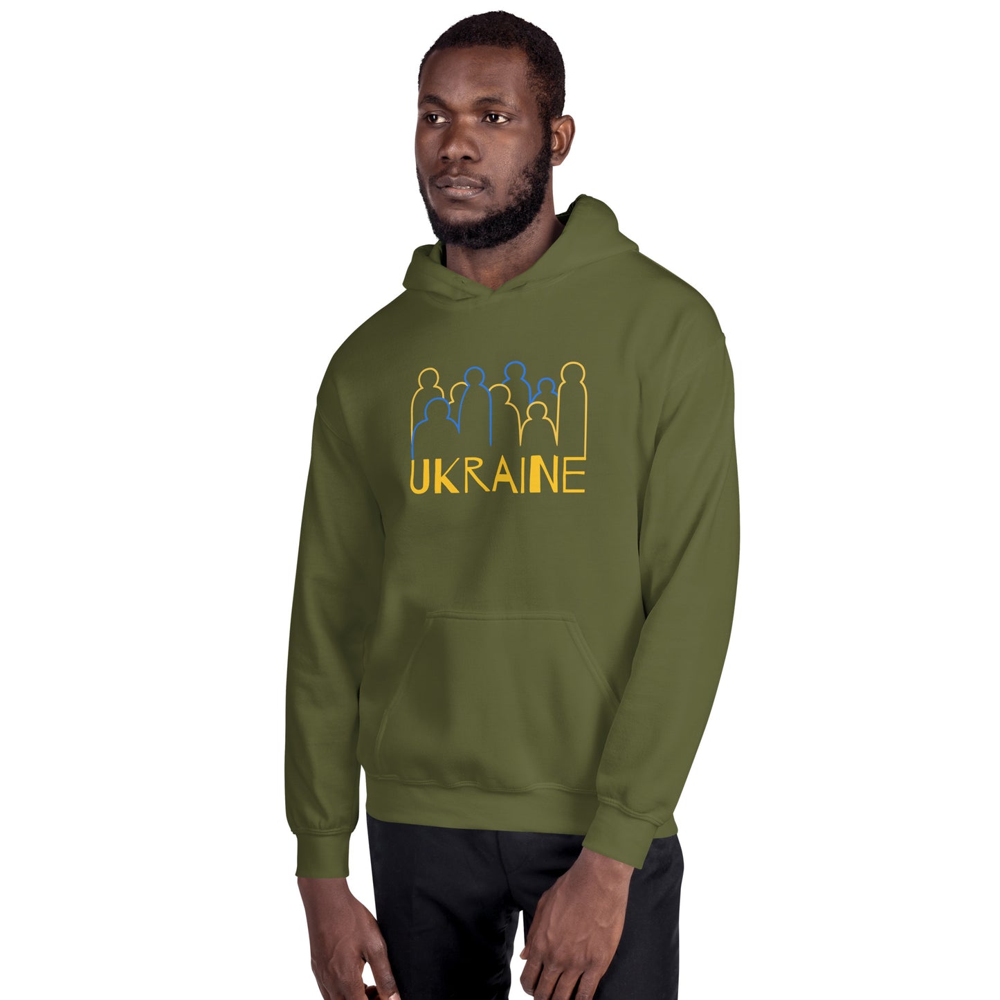 Ukraine Crowd Unisex Heavy Blend Hoodie TeeSpect