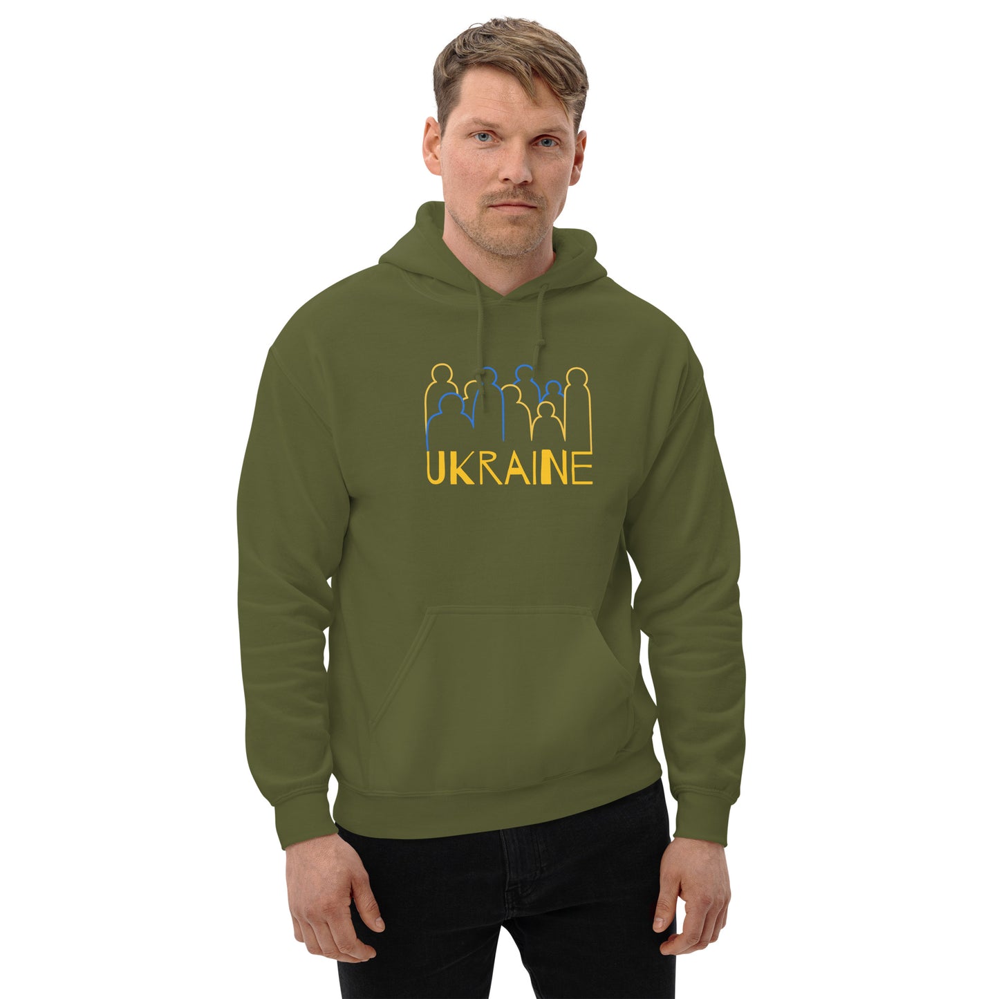 Ukraine Crowd Unisex Heavy Blend Hoodie TeeSpect
