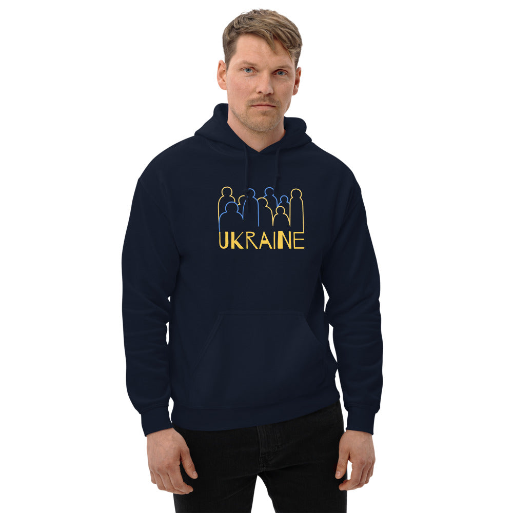 Ukraine Crowd Unisex Heavy Blend Hoodie TeeSpect