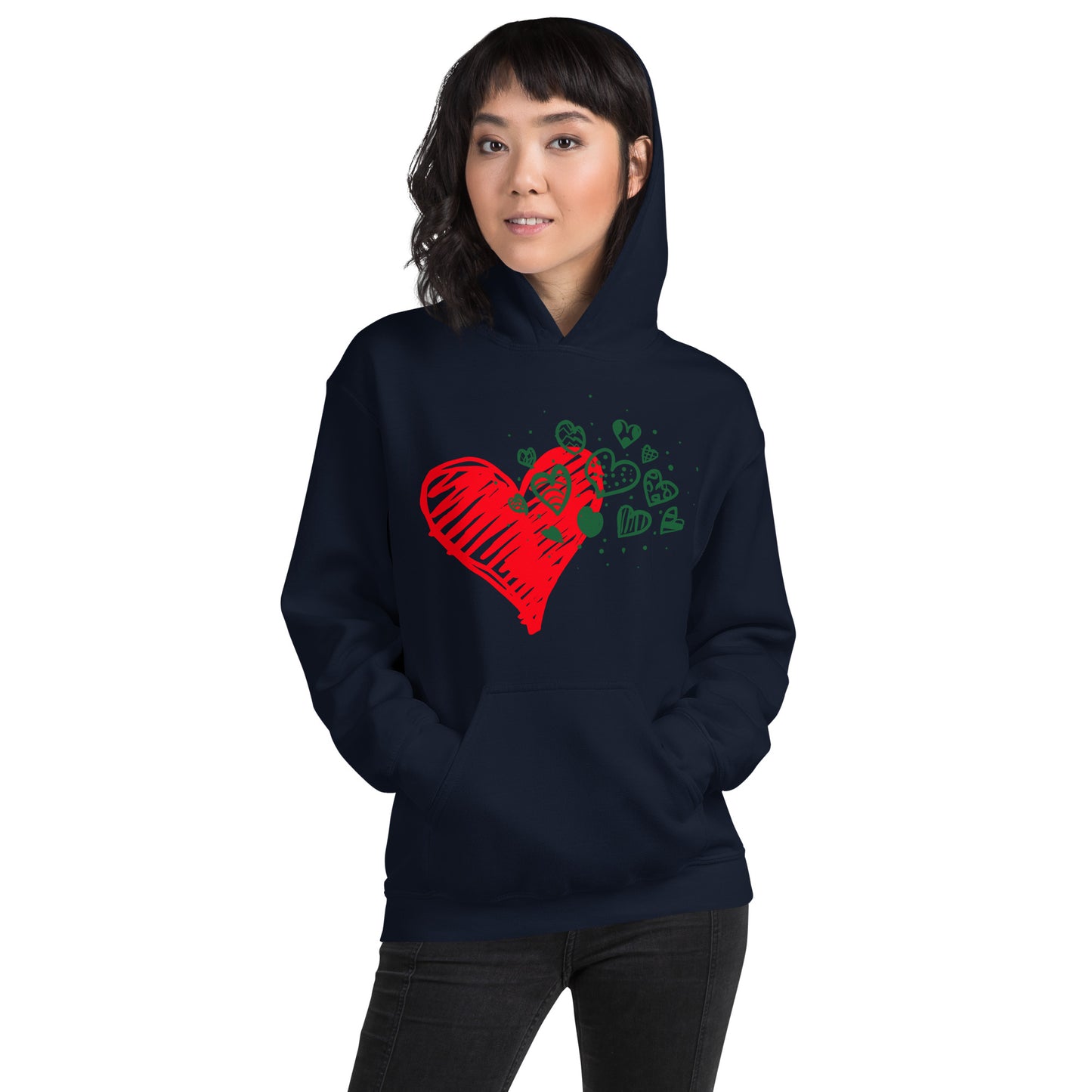 Sweetheart Hearts Unisex Heavy Blend Hooded Sweatshirt TeeSpect