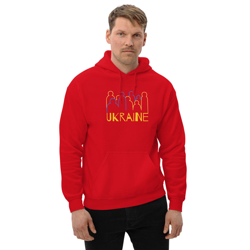 Ukraine Crowd Unisex Heavy Blend Hoodie TeeSpect