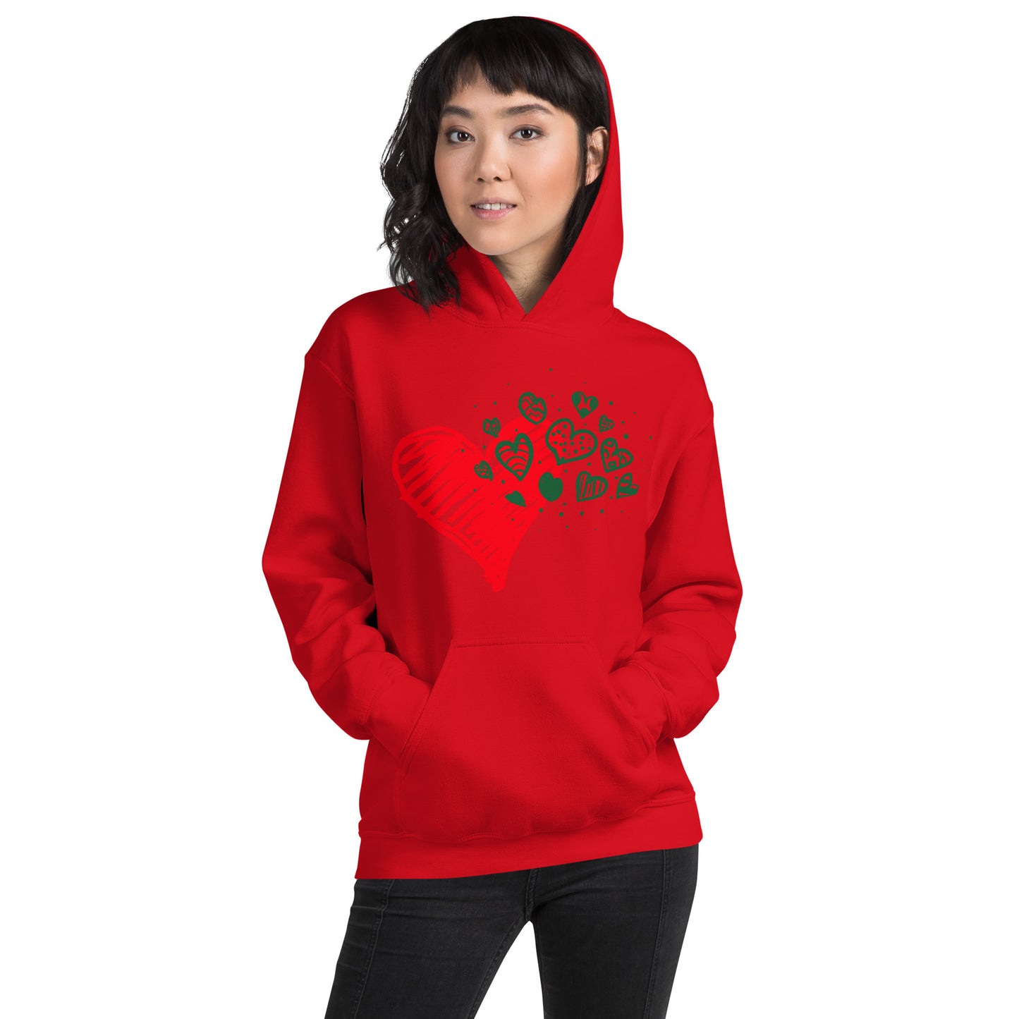 Sweetheart Hearts Unisex Heavy Blend Hooded Sweatshirt TeeSpect
