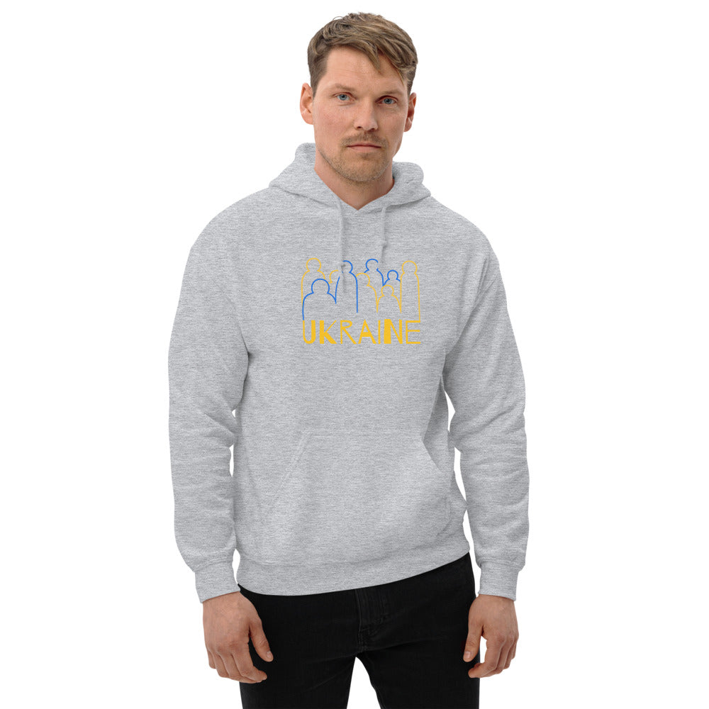 Ukraine Crowd Unisex Heavy Blend Hoodie TeeSpect