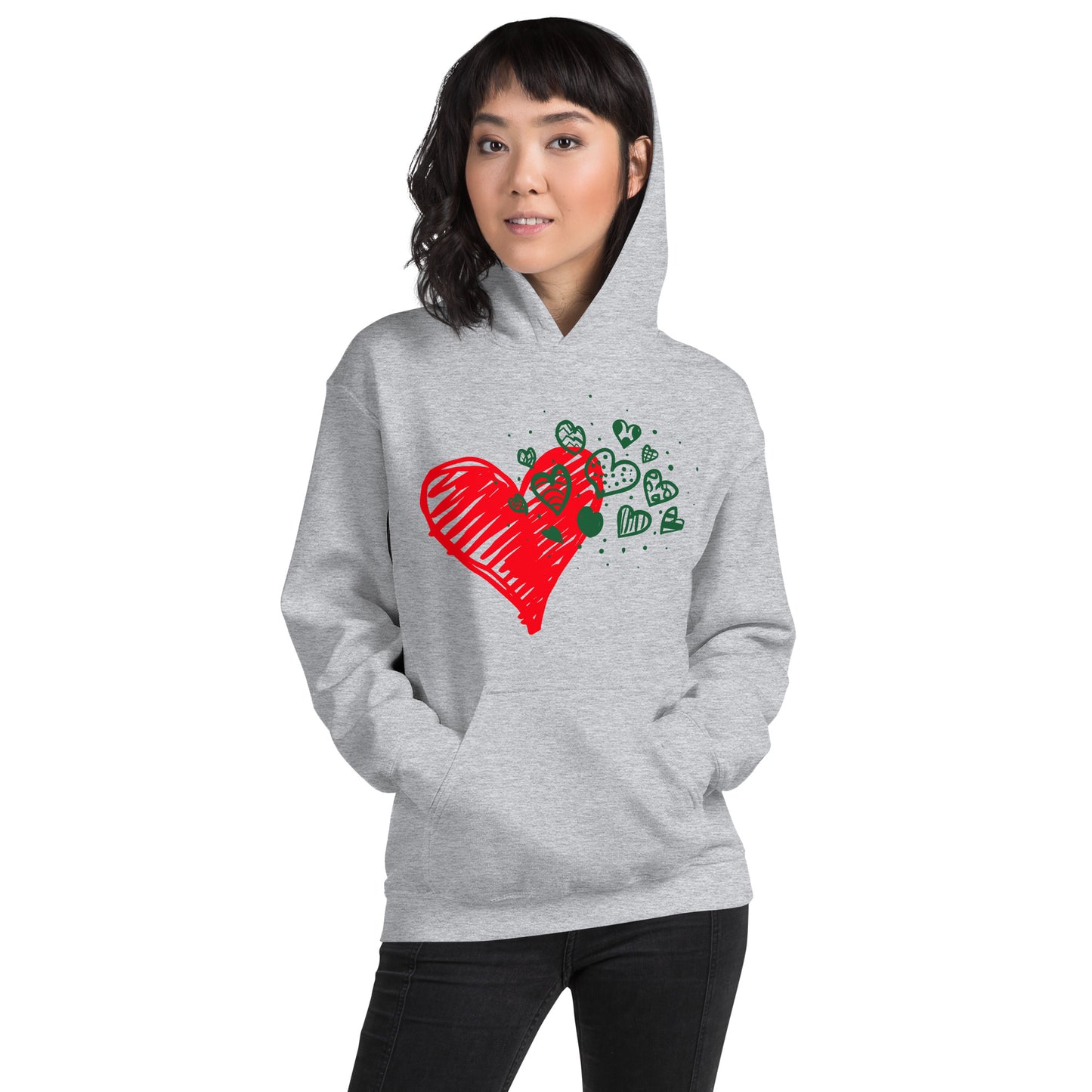 Sweetheart Hearts Unisex Heavy Blend Hooded Sweatshirt TeeSpect