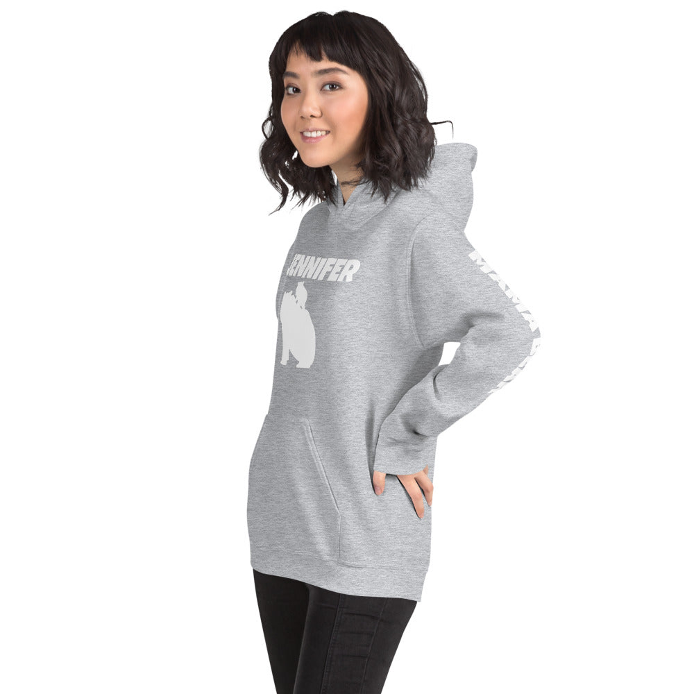 Custom Name Bold Mama Bear Personalized Unisex Heavy Blend Hoodie | Gildan 18500 TeeSpect