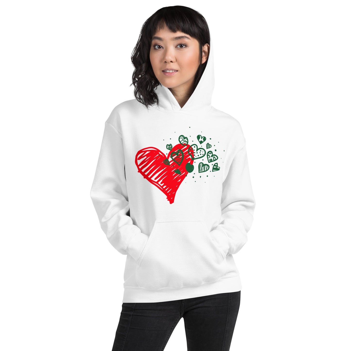 Sweetheart Hearts Unisex Heavy Blend Hooded Sweatshirt TeeSpect