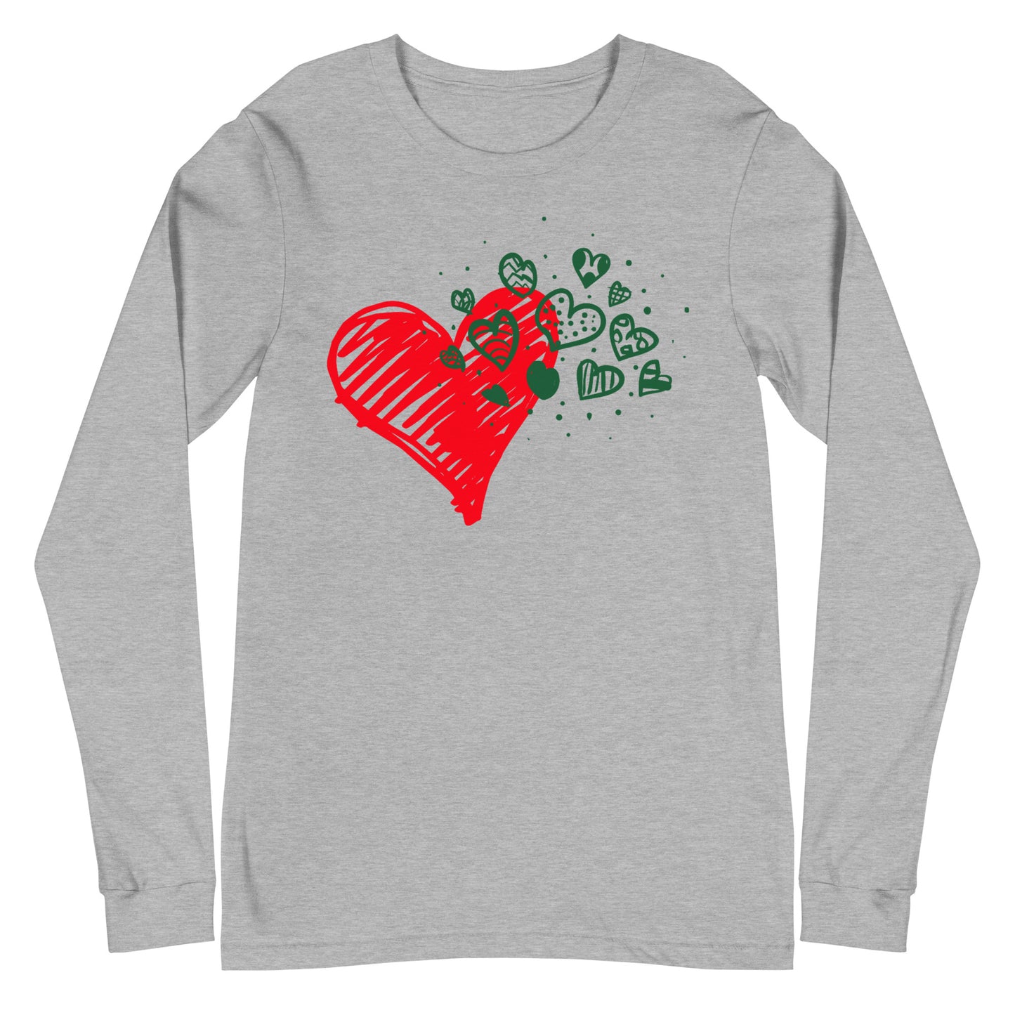 Sweetheart Hearts Unisex Long Sleeve Tee TeeSpect