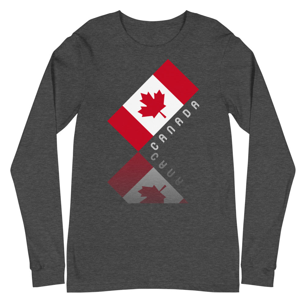 Elegant Maple Leaf Canada Unisex Long Sleeve Tee TeeSpect