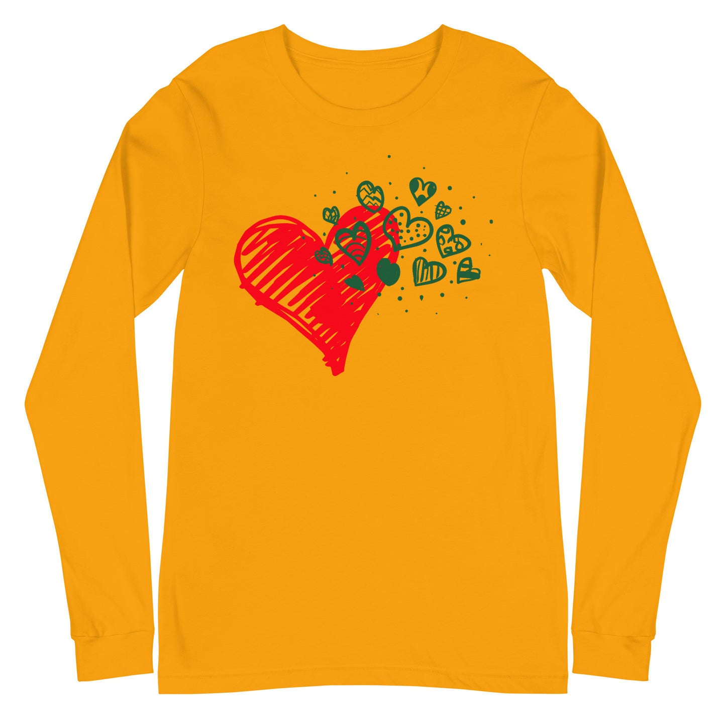 Sweetheart Hearts Unisex Long Sleeve Tee TeeSpect
