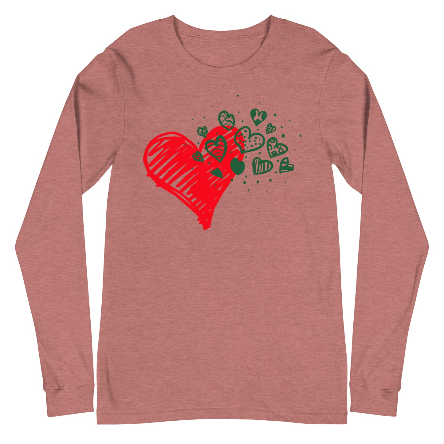 Sweetheart Hearts Unisex Long Sleeve Tee TeeSpect