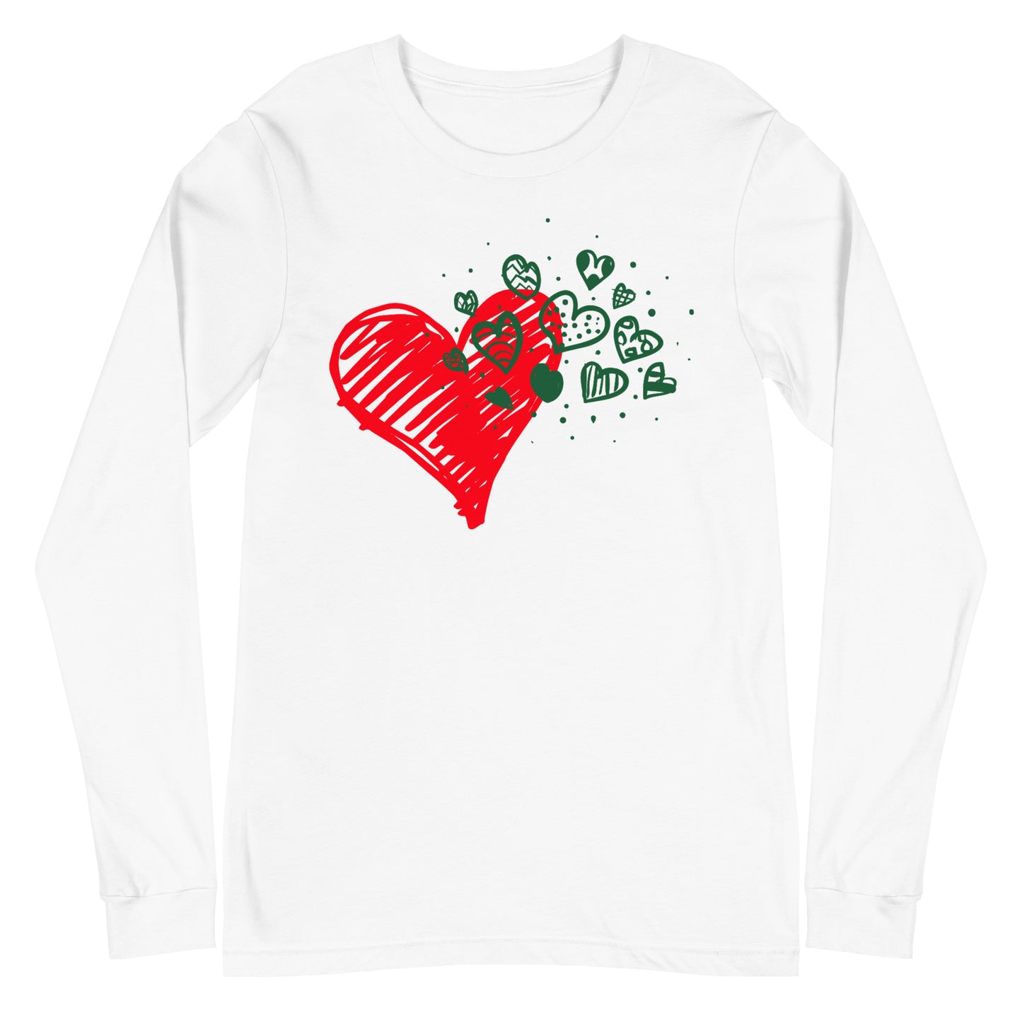 Sweetheart Hearts Unisex Long Sleeve Tee TeeSpect