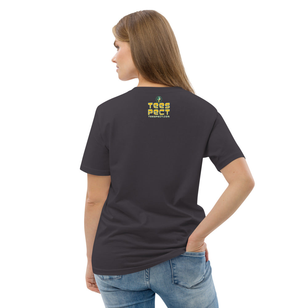 Happy Holiday Tweet Blue Unisex Organic Cotton T-Shirt TeeSpect