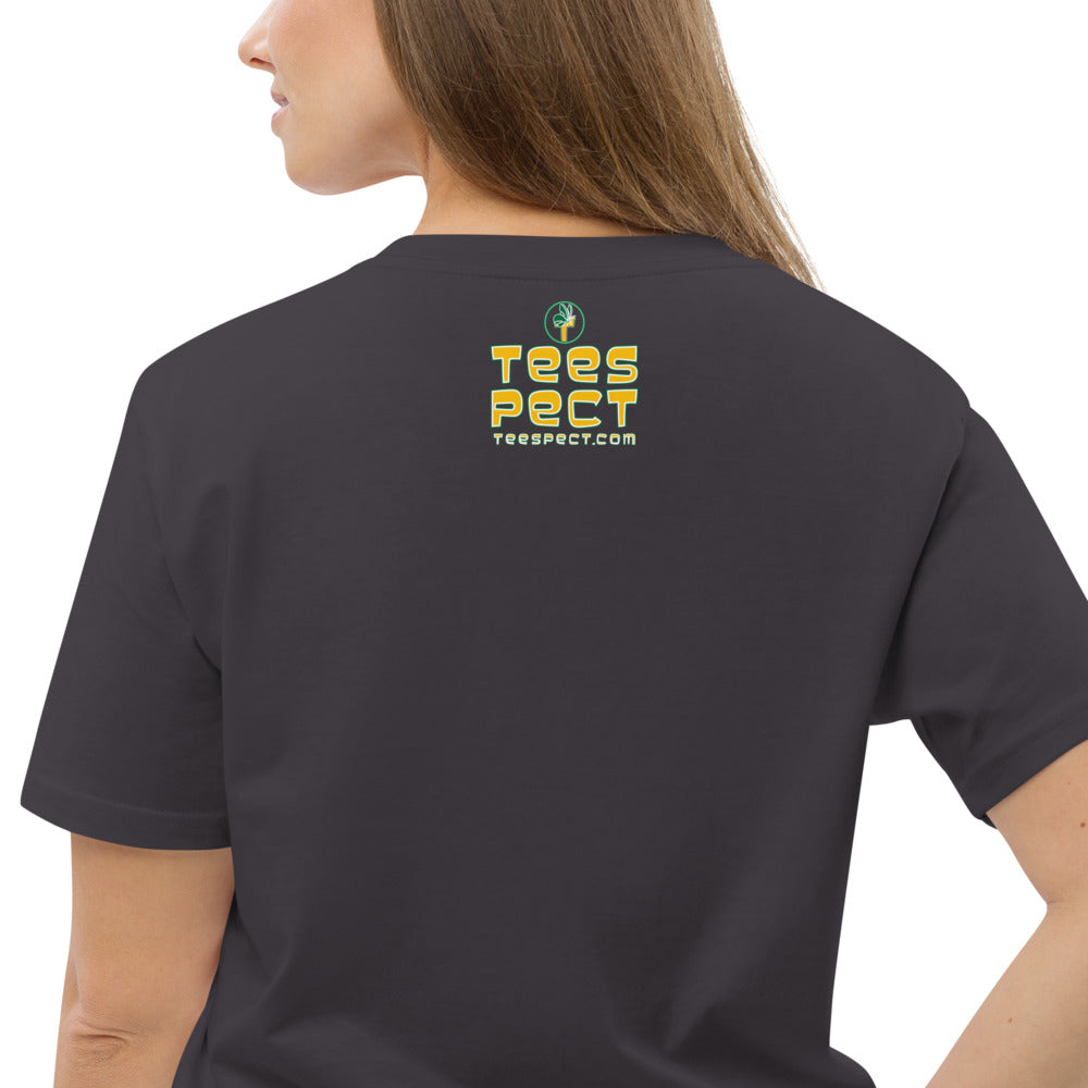 Happy Holiday Tweet Blue Unisex Organic Cotton T-Shirt TeeSpect