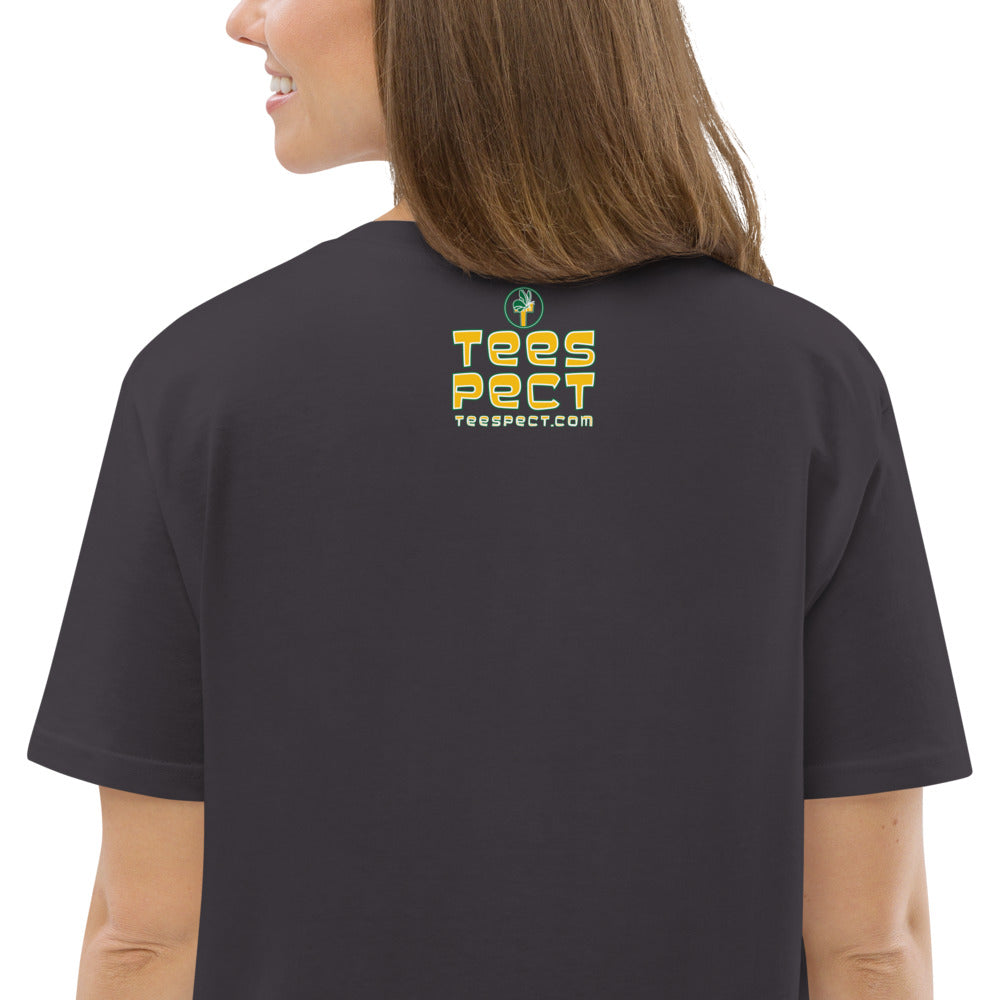 Happy Holiday Tweet Blue Unisex Organic Cotton T-Shirt TeeSpect