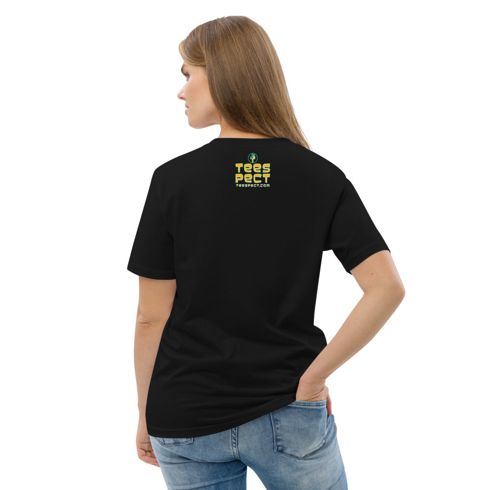 Happy Holiday Tweet Blue Unisex Organic Cotton T-Shirt TeeSpect