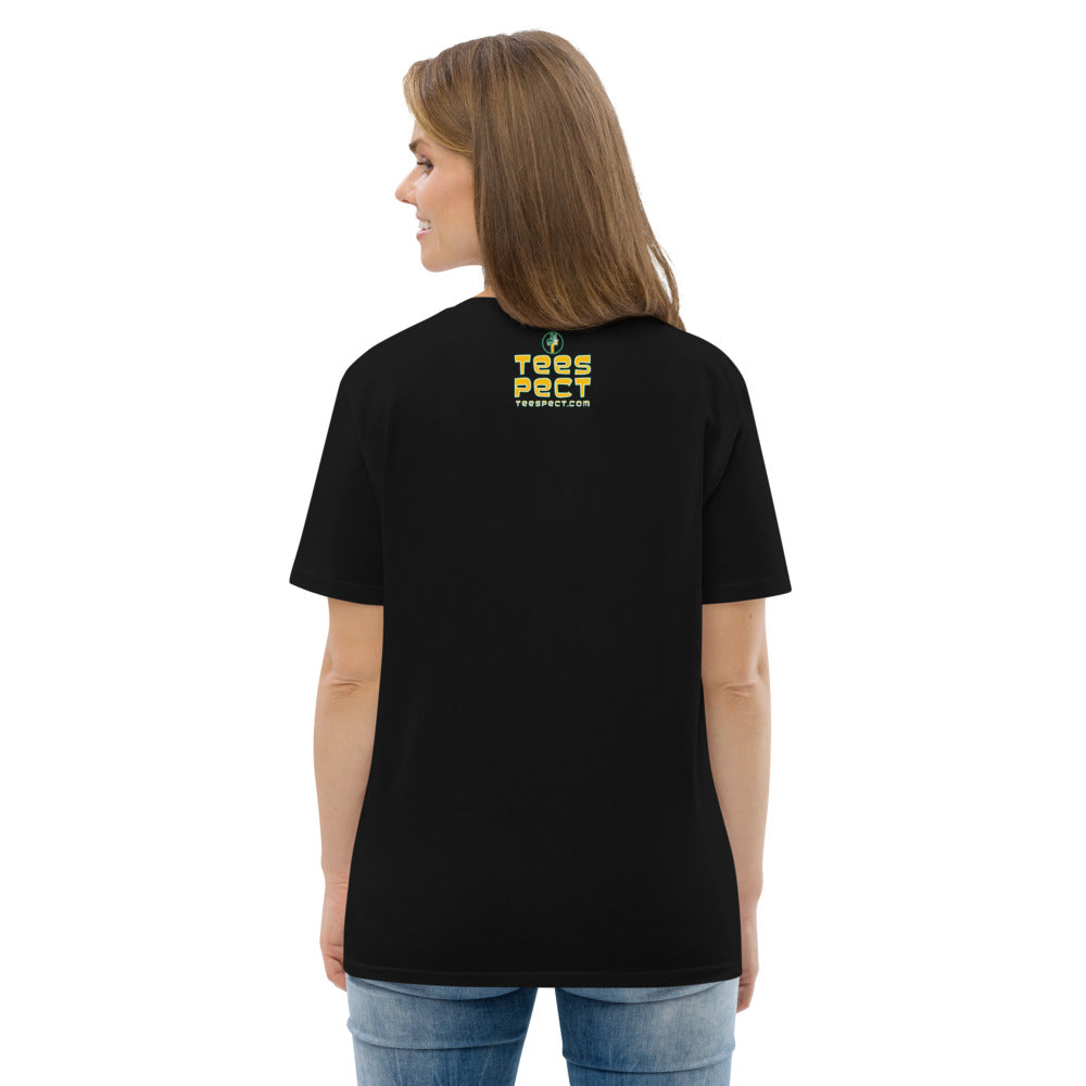 Happy Holiday Tweet Blue Unisex Organic Cotton T-Shirt TeeSpect