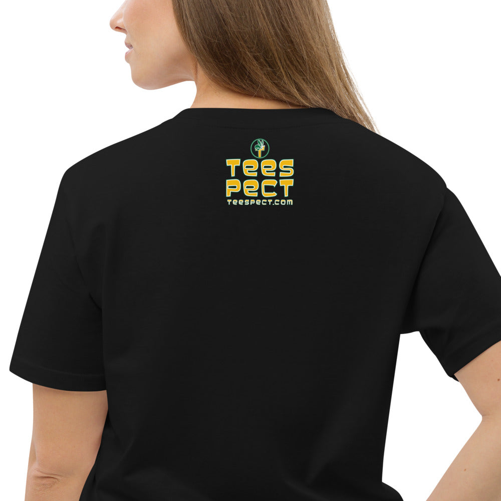 Happy Holiday Tweet Blue Unisex Organic Cotton T-Shirt TeeSpect