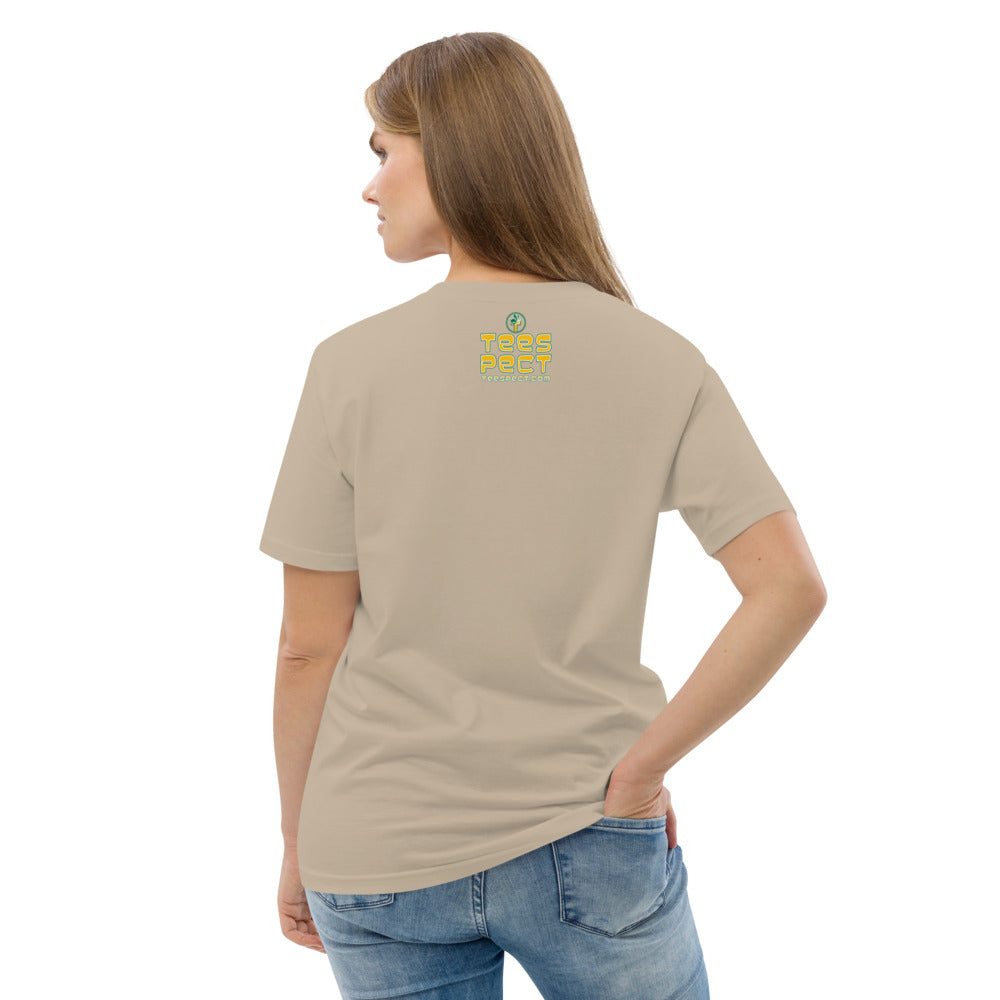 Happy Holiday Tweet Blue Unisex Organic Cotton T-Shirt TeeSpect