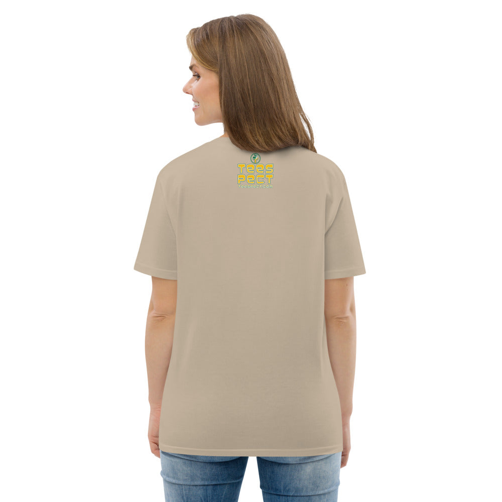 Happy Holiday Tweet Blue Unisex Organic Cotton T-Shirt TeeSpect