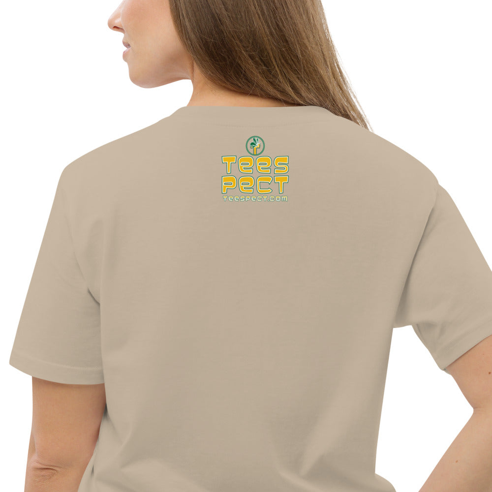 Happy Holiday Tweet Blue Unisex Organic Cotton T-Shirt TeeSpect