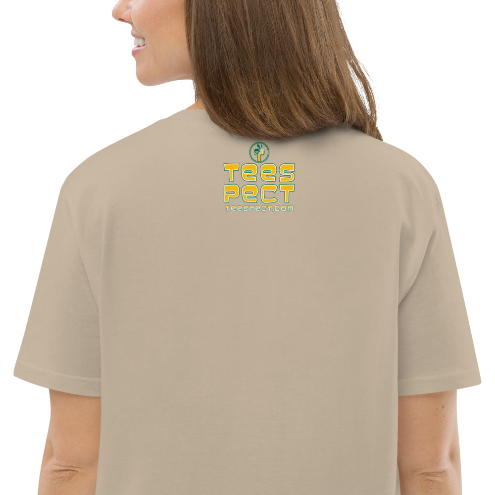 Happy Holiday Tweet Blue Unisex Organic Cotton T-Shirt TeeSpect