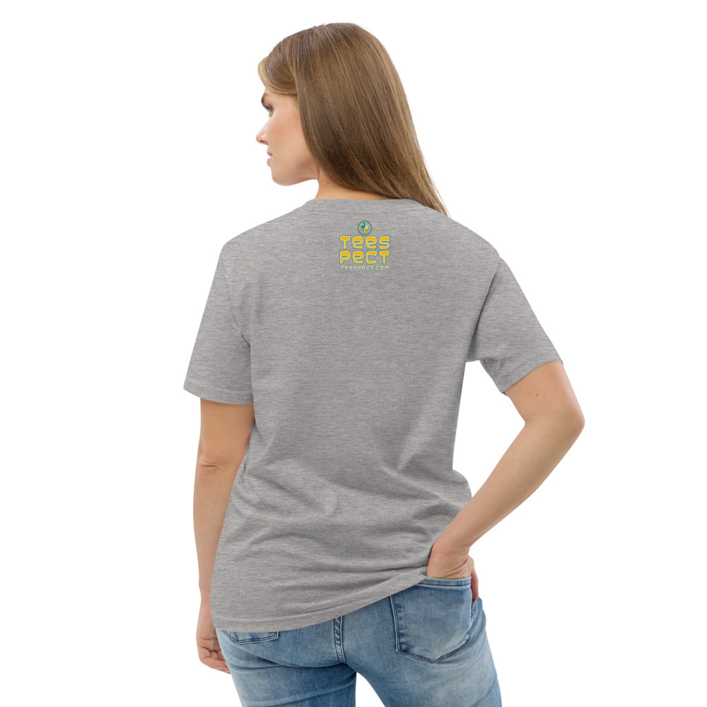Happy Holiday Tweet Blue Unisex Organic Cotton T-Shirt TeeSpect