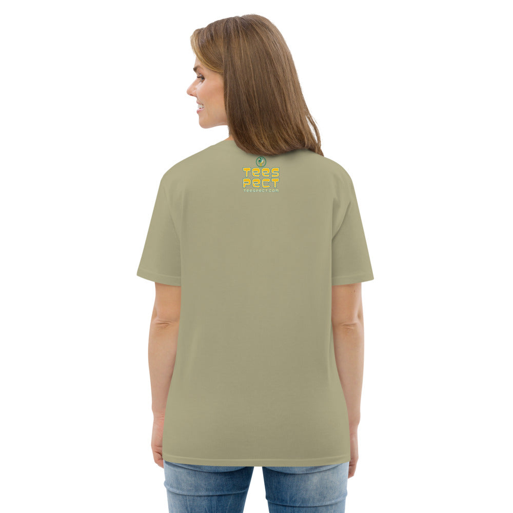Happy Holiday Tweet Blue Unisex Organic Cotton T-Shirt TeeSpect