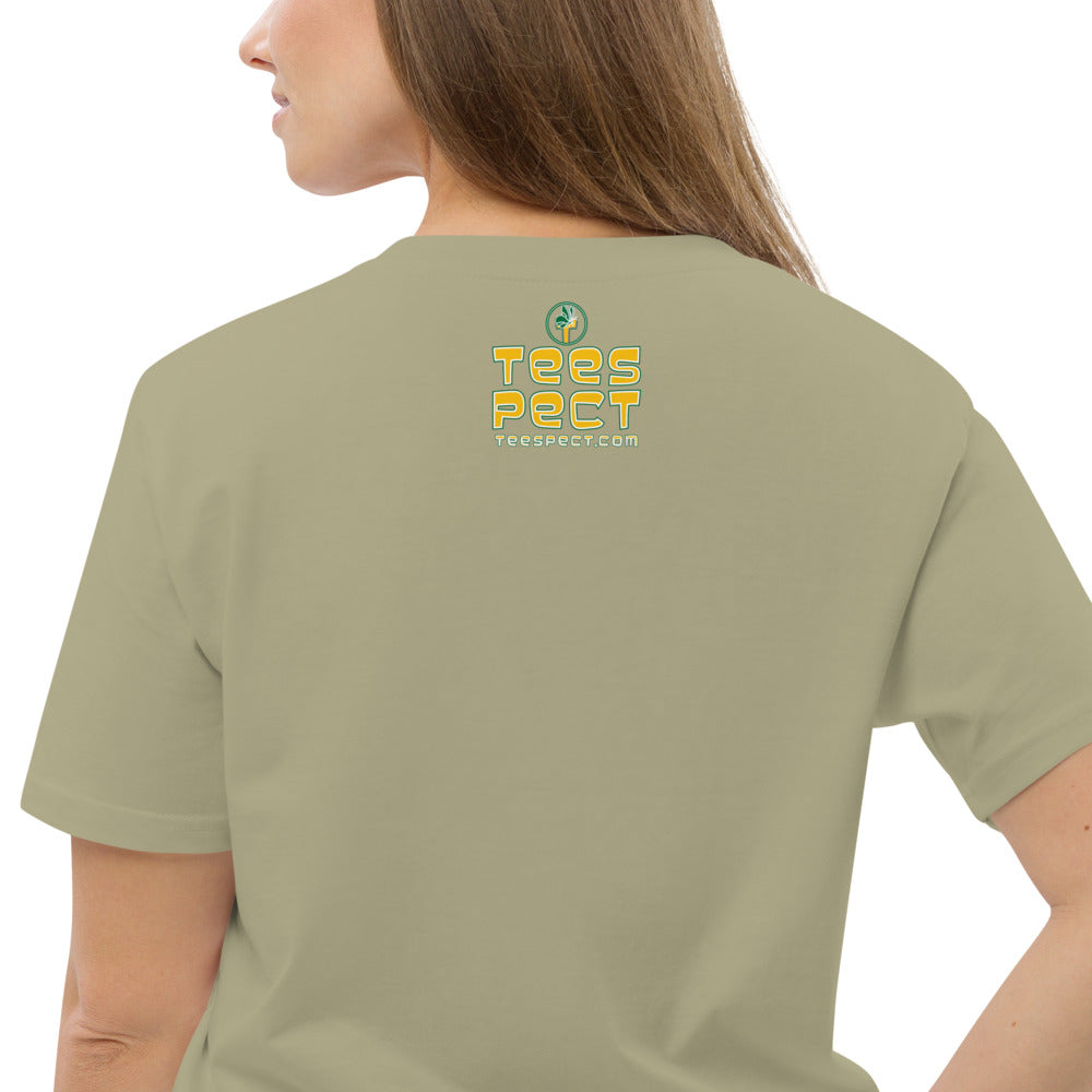 Happy Holiday Tweet Blue Unisex Organic Cotton T-Shirt TeeSpect