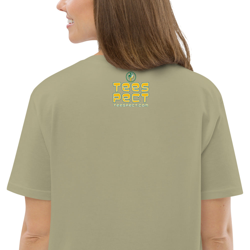 Happy Holiday Tweet Blue Unisex Organic Cotton T-Shirt TeeSpect